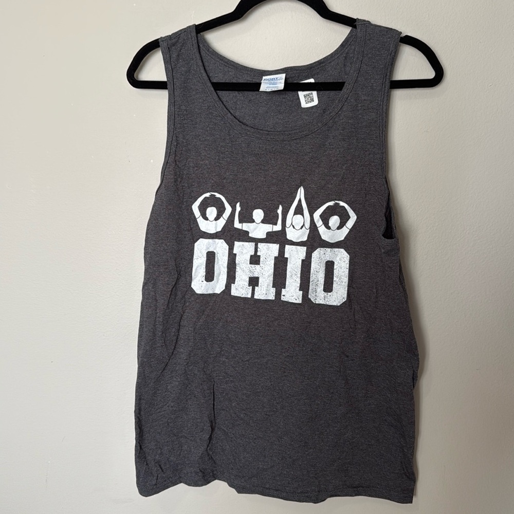 Men’s Ohio State Tank Top Grey Mens Medium Sports OSU Ohio State University NWOT